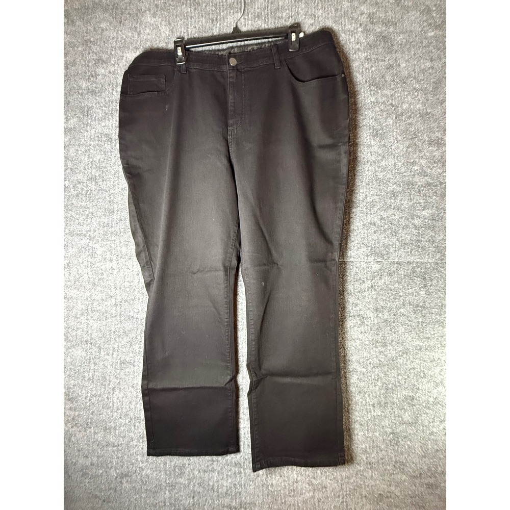 Lee Womens 20WP Black Comfort Fit Straight Leg Stretch Pants NWT Petite Plus